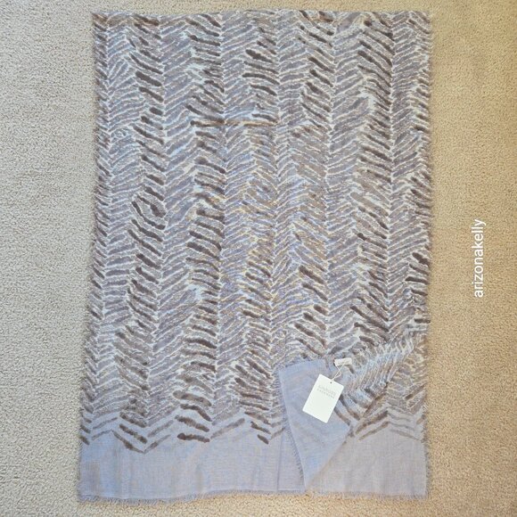 NWT Kinross Silk Cashmere Scarf Lightweight - Picture 9 of 10